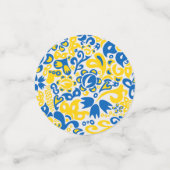 Folklore pattern with Oekrainian flag covu Confetti (Kleine voorkant)