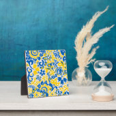 Folklore pattern with Oekrainian flag covu Fotoplaat (Insitu)