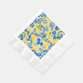 Folklore pattern with Oekrainian flag covu Servet (Hoek)