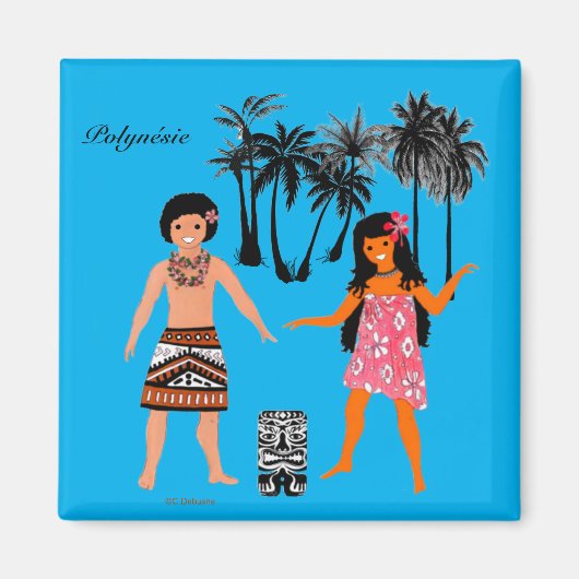 Folklore van Frans-Polynesië Magneet (Voorkant)