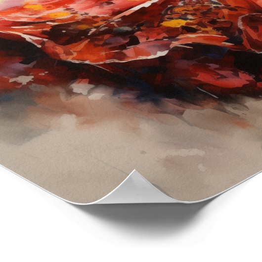 Folklórico ritmes, levendige dans Poster (Hoek)