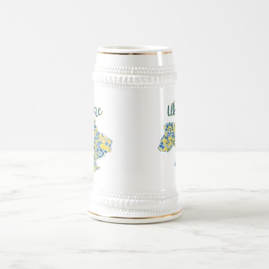 Folkloristisch patroon en Oekraïense typografie Be Bierpul (Center)