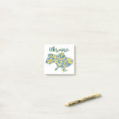 Folkloristisch patroon en Oekraïne-typografie Post-it® Notes (Op bureau)