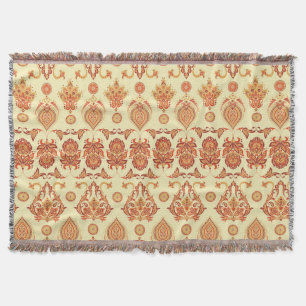 Folkloristische Batik Bloemen Etnisch Patroon Deken