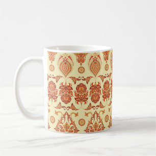Folkloristische Batik Bloemen Etnisch Patroon Koffiemok