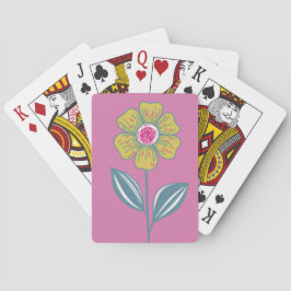 folkloristische bloem pokerkaarten