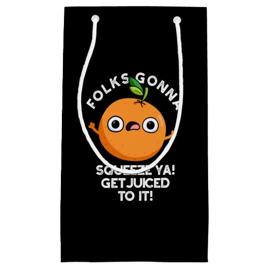 Folks zullen je neerknijpen zodat je er gek van wo klein cadeauzakje (Voorkant)