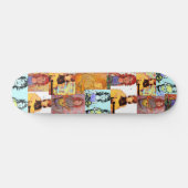 folksinger meisjes collage skateboard (Horizontaal)