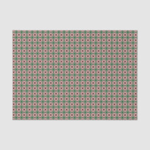 Folksy Bohemian Eclectische Retro Kerstpatroon Tissuepapier