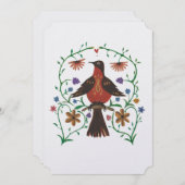 Folksy Classic Faire-part de mariage (Devant / Derrière)