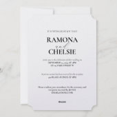 Folksy Classic Faire-part de mariage (Dos)