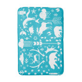 Folksy Forest Adventure Beer Fox Herten Jongens Ka Badmat (Voorkant Verticaal)