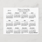 Folle carte postale portative de ~ de calendrier (Dos)