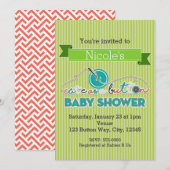 Folle comme un bouton Cartes d'invitation pour Bab (Devant / Derrière)