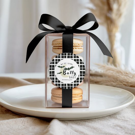 Folle pour Bébé Autocollant Bébé Plaid et Lune Bab