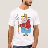 Folleboer Pitchfork Overall en Strohoed T-shirt (Voorkant)