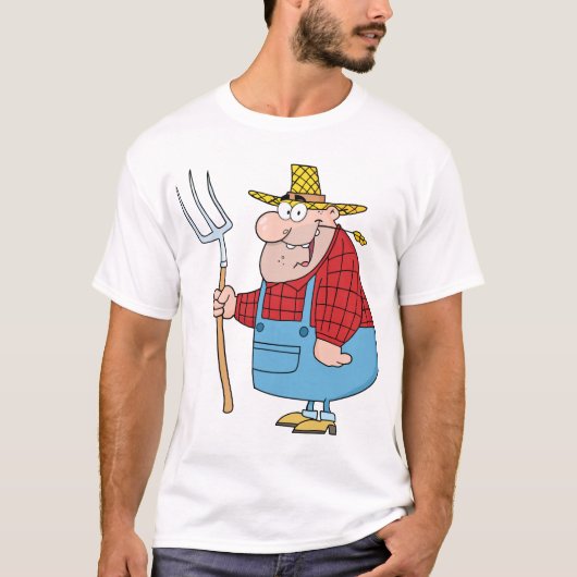 Folleboer Pitchfork Overall en Strohoed T-shirt (Voorkant)