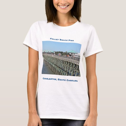 Folley Beach Pier Gepersonaliseerd T - shirts en H (Voorkant)