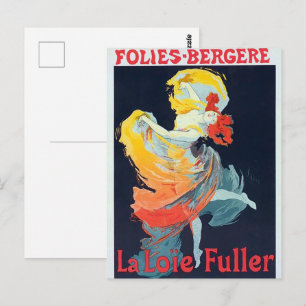  Follies Bergeré Jules Chéret Danser Girl Briefkaart