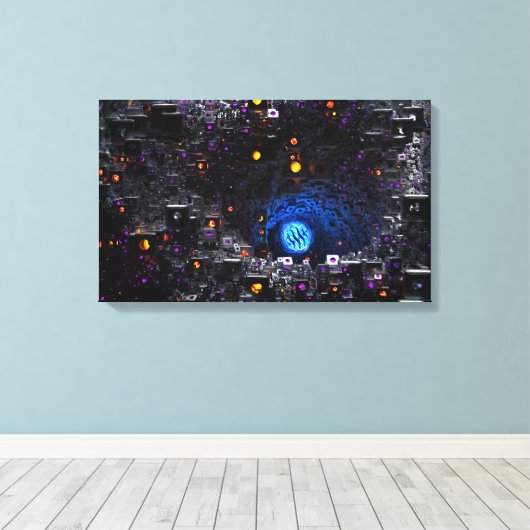 follikel canvas afdruk (Insitu (Houten vloer))