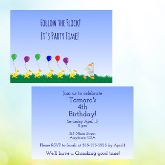 Follow the flock Invitation