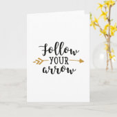 Follow your arrow kaart (Gele Bloem)