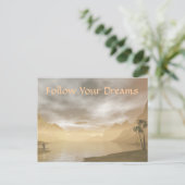 Follow Your Dreams Briefkaart (Staand voorkant)