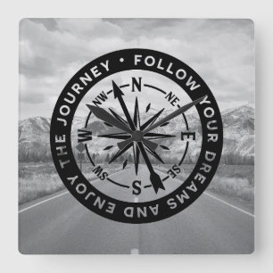 Follow Your Dreams Vierkante Klok