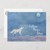Follow Your Star Celestial Postcard Briefkaart (Voorkant / Achterkant)