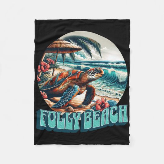 Folly Beach _7 Fleece Deken (Voorkant)