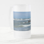 Folly Beach Atlantic Frosted Glass Beer Mok (Voorkant links)