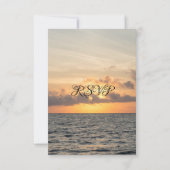 Folly Beach Morning Mariage RSVP (Dos)