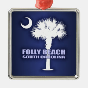 Folly Beach (P&C) Metalen Ornament