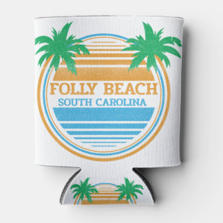 Folly Beach South Carolina Palm Trees Blikjeskoeler
