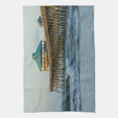 Folly Pier Morning Theedoek (Verticaal)