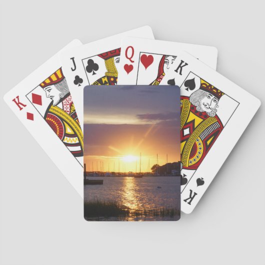 Folly River Sunrays Pokerkaarten (Achterkant)