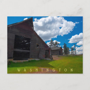 Folsom Boerderij Fishtrap Lake Washington Briefkaart