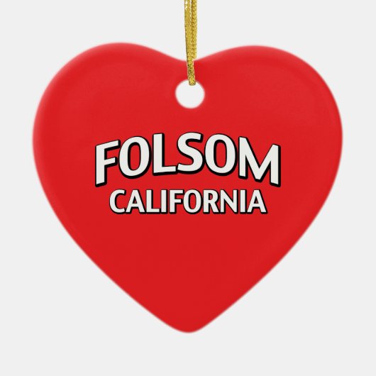 Folsom California Keramisch Ornament (Voorkant)