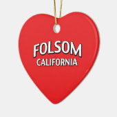 Folsom California Keramisch Ornament (Links)