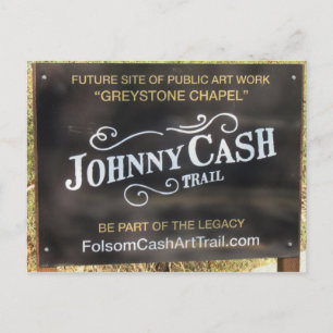 Folsom-pictogram: Teken op Johnny Cash Trail Briefkaart