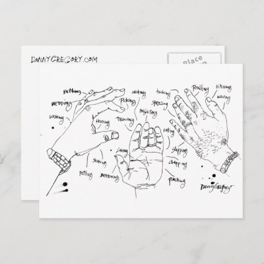 fonction main cartes postales (Devant / Derrière)