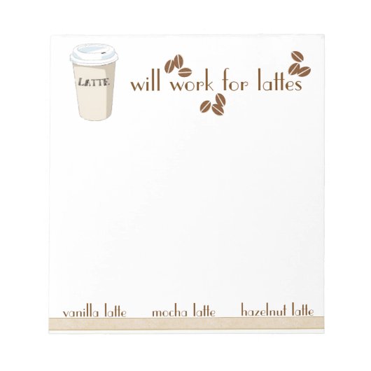 Fonctionnera pour le Bloc-notes Lattes (Devant)