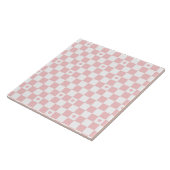 Fond à motif carreaux rose (Côté)