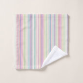 fond à rayures arc-en-ciel (Gant de toilette)