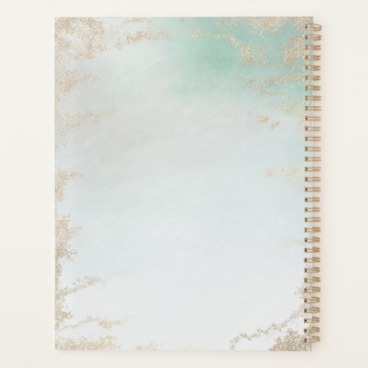 Fond Abstrait Aqua Ombre avec Parties scintillant  (Dos)