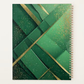 Fond Abstrait Vert Élégant Avec Paillettes (Dos)