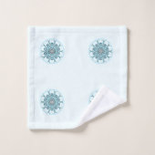 fond blanc mousse de mer abstraite (Gant de toilette)