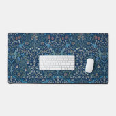 Fond bleu Morris Vintage motif Blackthorn (Clavier et souris)