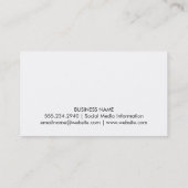 Fond couleur arc-en-ciel | Carte de visite de cadr (Dos)