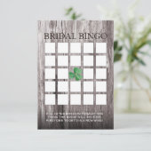 Fond de bois de trèfle pour cartes de bingo de dou (Debout devant)